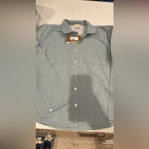 Coyuchi Surf Chambray Pajama Set Size Large Organic 100 cotton new with tags